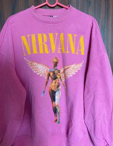 H&amp;M Nirvana Oversized Fit Sweatshirt