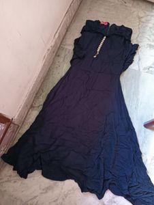 Elegant Navy Blue Dress