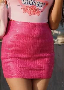Barbie Inspired Sequence Skirt And Crop Top