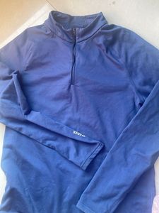 Blue Long Sleeve Pullover Top