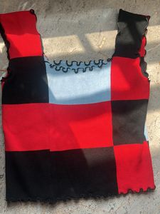 Patchwork Knit Tank Top