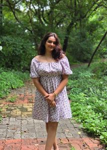 Floral Puff Sleeve Mini Dress