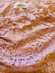 Elegant Pink Lace Off-Shoulder Dress