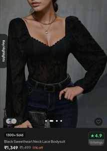 Bustier Mesh Lace Top
