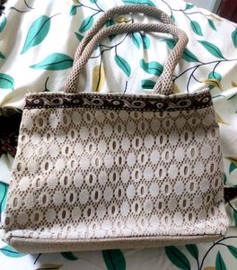 Cream Colour Jute Bag