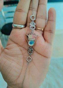 Evil Eye Crown Bracelet Wth Hallmark