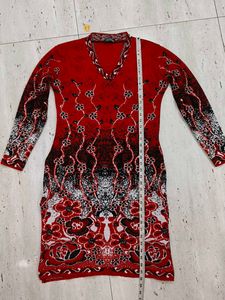 🌹❣️Red Floral V-Neck Knit Sweater🌹❣️