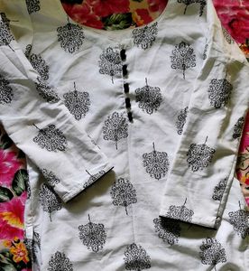 BLACK &amp; WHITE kurti Palazzo Set