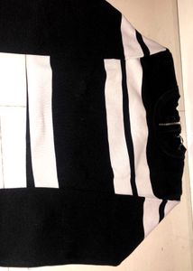 Black Nd White Zara Crop Top