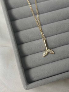 Golden Mermaid Tail Necklace
