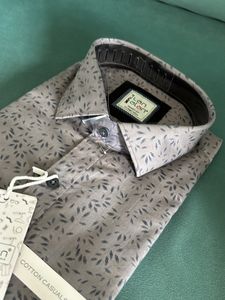 Grey Cotton Brand New Shirt