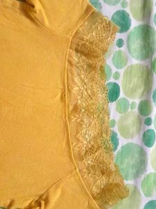 Yellow Short Top Used Once, Twice
