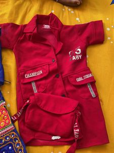 Cute Red Baby Girl Outfit