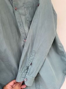 Highlander Slim Fit Grandad Collar Shirt