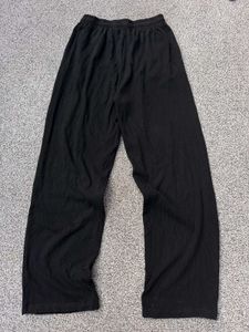 Black Wide Leg Lounge Pants