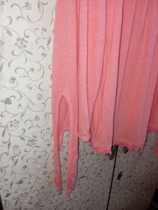 Off Shoulder Knotted Sleeve Top