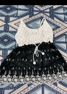 Crochet Top Tulle Dress