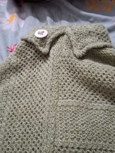 Vintage Crochet Knit Poncho