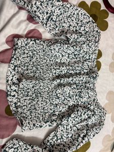 Floral Print Crop Top