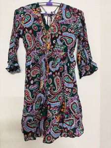 Boho Paisley Print Dress