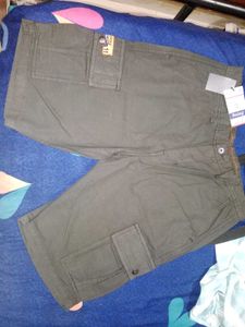 Reslag Men Mid-rise Cotton Cargo Shorts