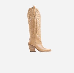 Bronx Cowboy Knee-Length Leather Boots