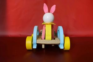 Wooden Bunny Pull Toy
