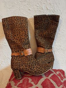 Leopard Print Boots