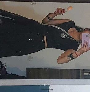 black sequin lehenga 🦢 🫧 🪞