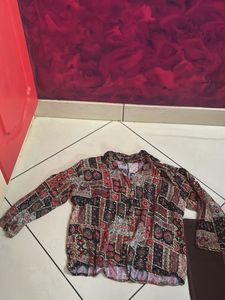 Jaipuri Bandhani Indo western Top