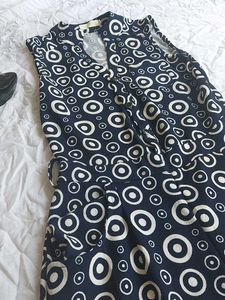 Retro Circle Print Dress