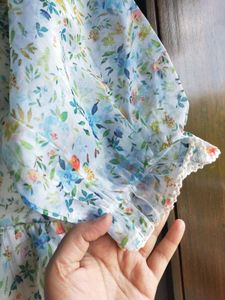 People Organza Floral Dress