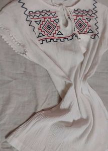 Embroidered White Top(UNUSED)