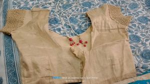 Beautiful Hajar Booti Saree With Stich Blouse