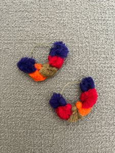 Colorful Pom-Pom Earring