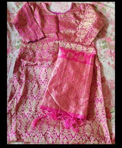 Pink Kurta Set 2pc