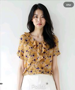 New With Tag Korean Purple Floral Blouson