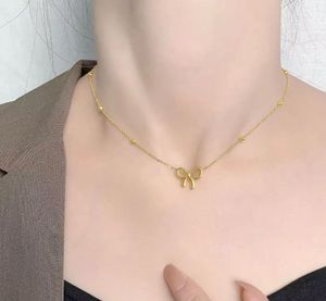 Non Tarnish Bow Neckpiece