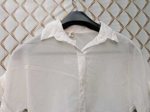 New With Tag Korean Crop Bow Shirt