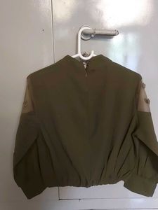Stylish Olive Green Top