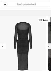 All Saints Sparkly Sheer Midi Dress - Uk 8, US 4