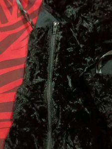 Black Velvet Halter Top
