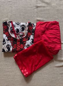 Cotton Salwaar Suit With Dupatta