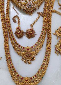 Bridal Gold-Tone Jewelry Set