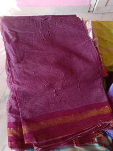 Multiple Cotton Sarees With Unique Patterns