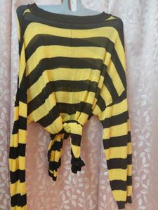 Striped Yellow &amp; Black Top