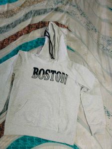 Boston Grey Hoodie