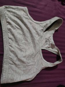 Gray Sports Bra