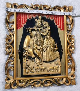 Radha Krishna Showpiece wall hanging