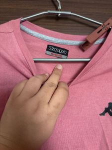 Nice Pink Crop Kappa Tshirt
